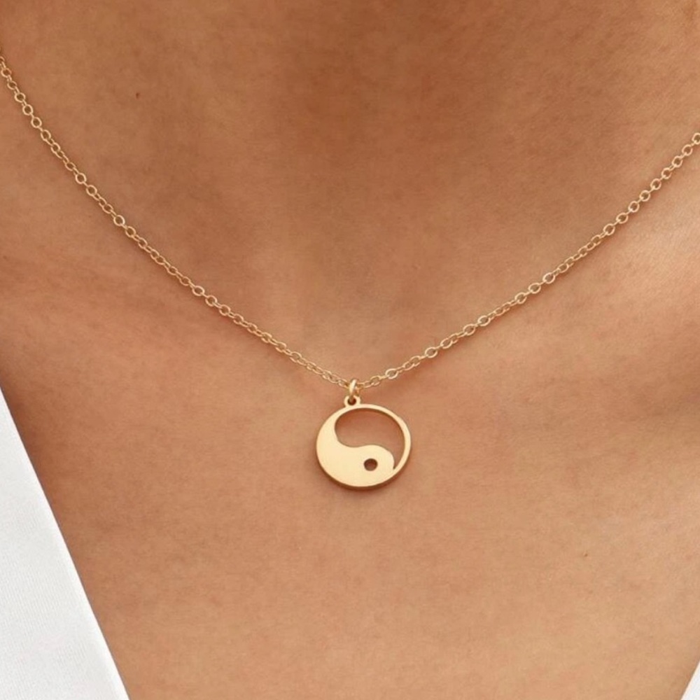 Dainty Gold Yin & Yang Necklace ☯️